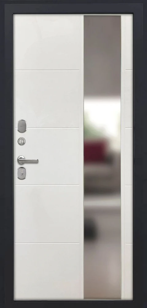 Входная дверь ДвериПРО Модель Л-46 ФЛЗ-649 Капучино (зеркало) DPRO226105 внутренняя сторона