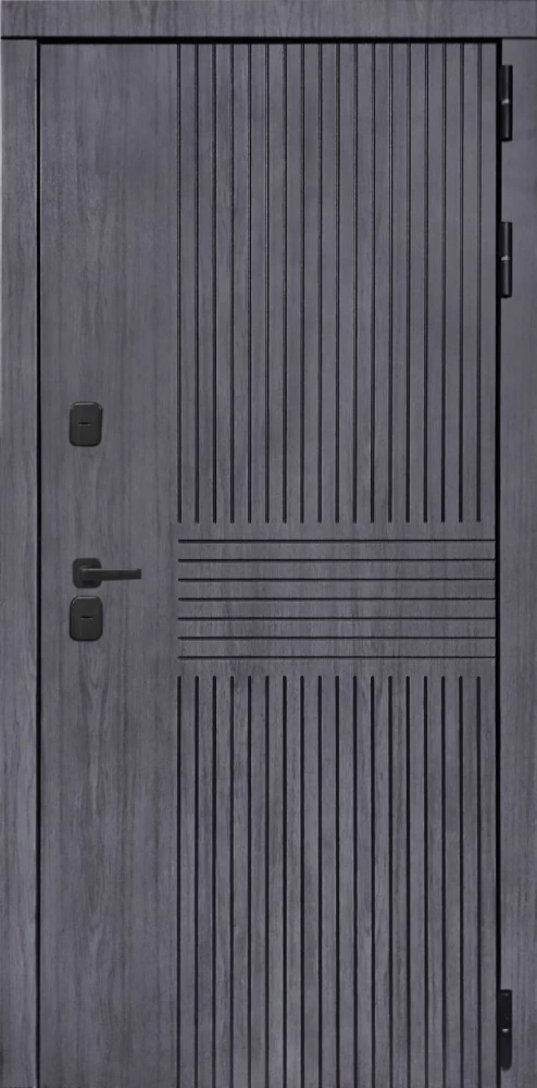 Входная дверь ДвериПРО Берген ПВХ 10мм Астрод Velutto Grigio DPRO196762 внешняя сторона