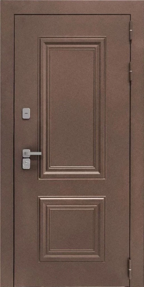 Входная дверь ДвериПРО Д-68 ФЛ-659 (12мм, nussbaum+черная патина винорит) DPRO196635 внешняя сторона