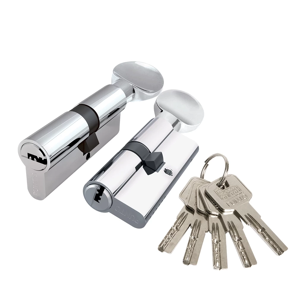 Фото Цилиндровый механизм Z3002Knob100(45+10+45) с вертушкой CP хром