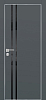 Межкомнатная дверь PX-11  AL кромка с 4-х ст. Графит матовый